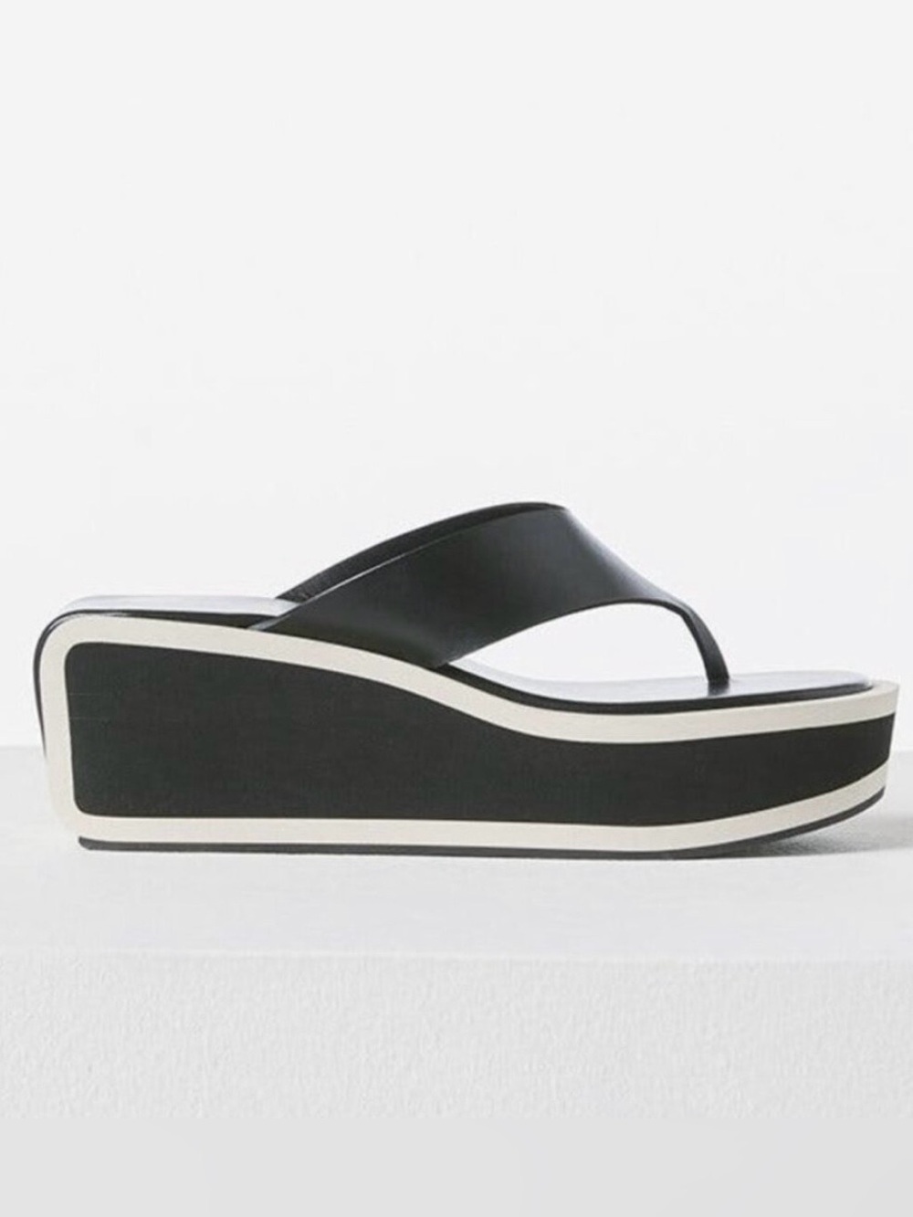 Frame Le Ocean Platform Thong Flip Flop Sandals 38 or Size 8
